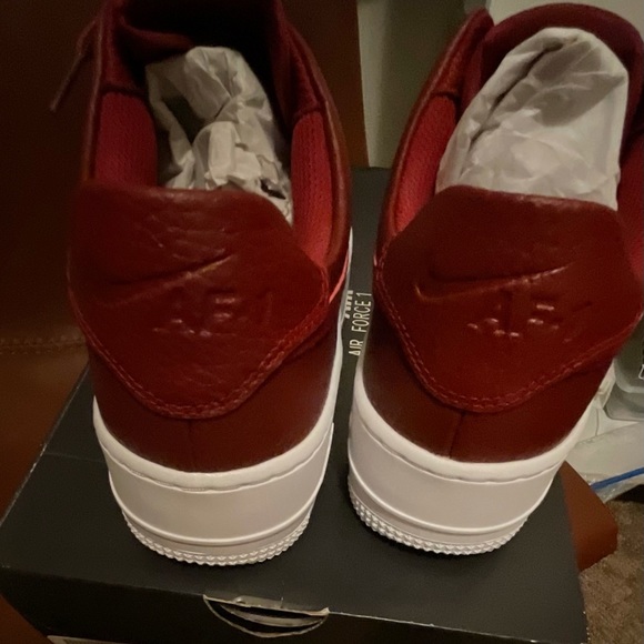 NIKE AIR FORCE SNEAKERS RED size 8 - Picture 9 of 9